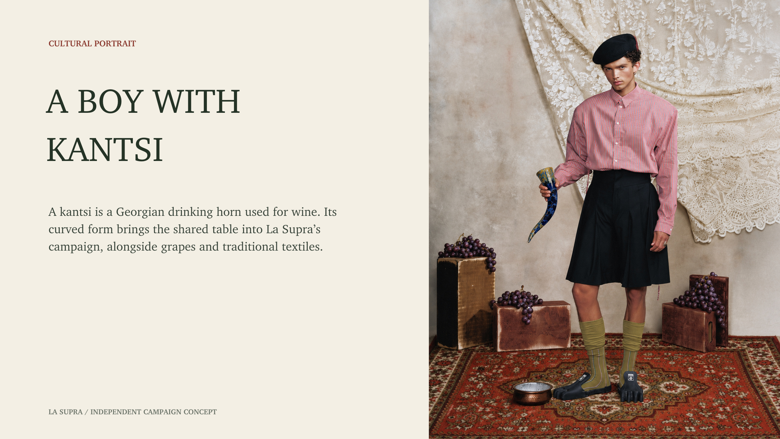 A Boy with Kantsi — cultural portrait with a Georgian wine horn, page 10 of 13