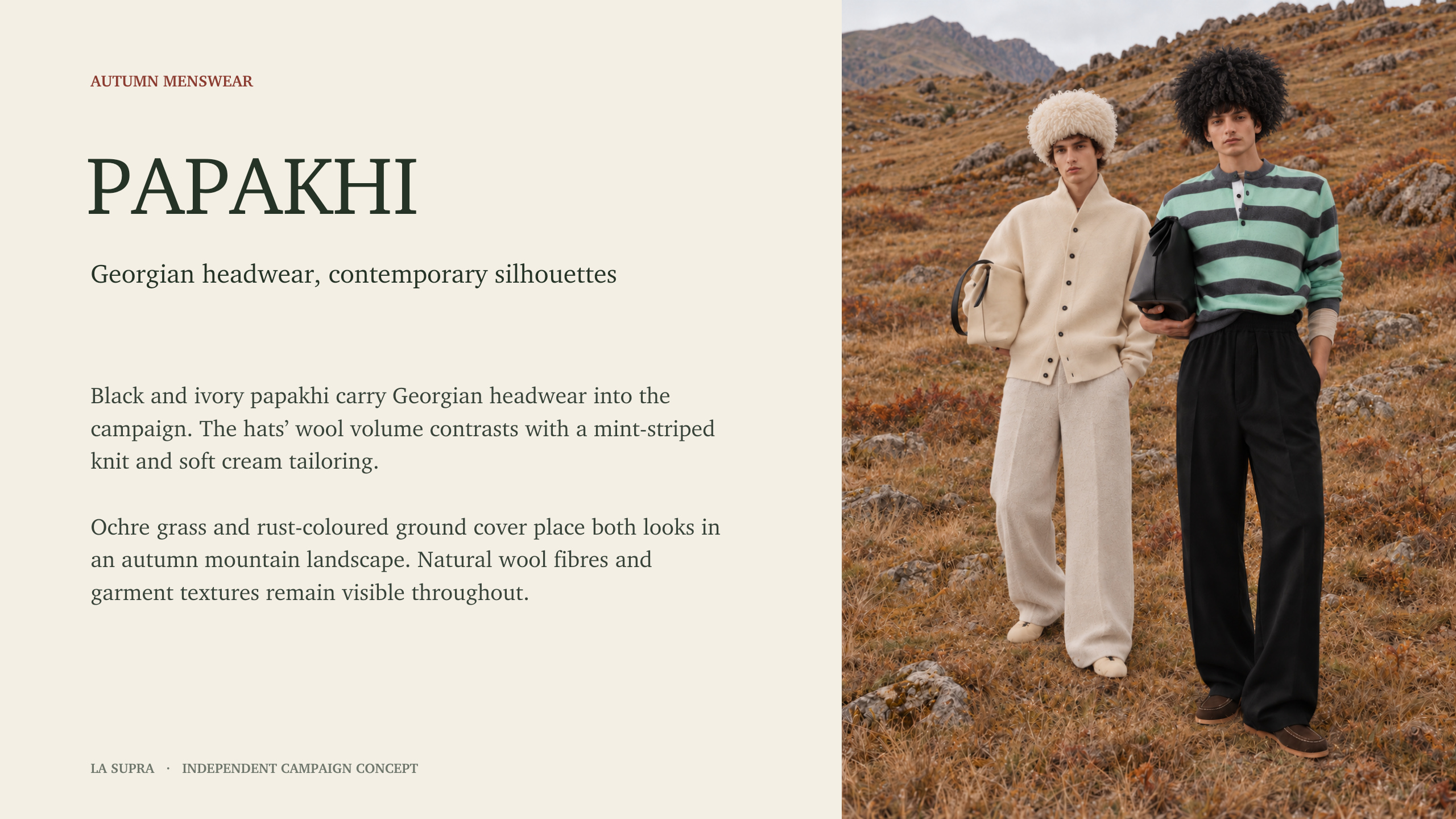Papakhi — Georgian wool hats and autumn menswear, page 11 of 13